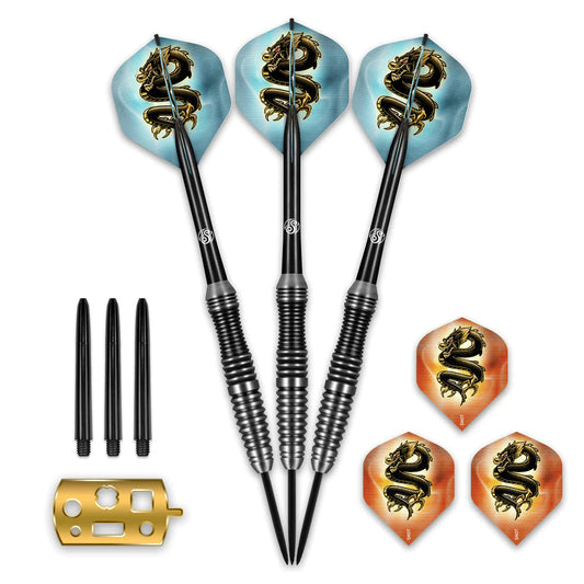 Shot Scimitar Steel Tip Darts Set-Professional Stainless Steel image 