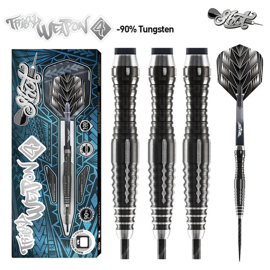 Tribal Weapon 4 Series-Steel Tip Dart Set- 90% Tungsten Barrels image 