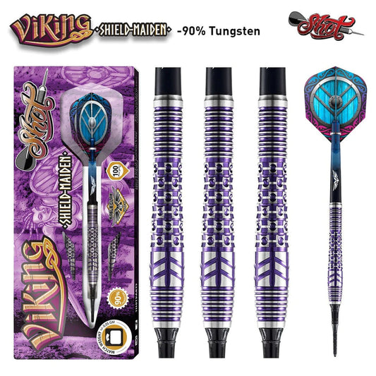 Viking Shield-Maiden Soft Tip Dart Set-90% Tungsten Barrels image 