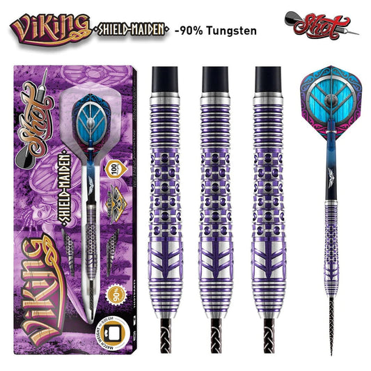 Viking Shield-Maiden Steel Tip Dart Set-90% Tungsten Barrels image 