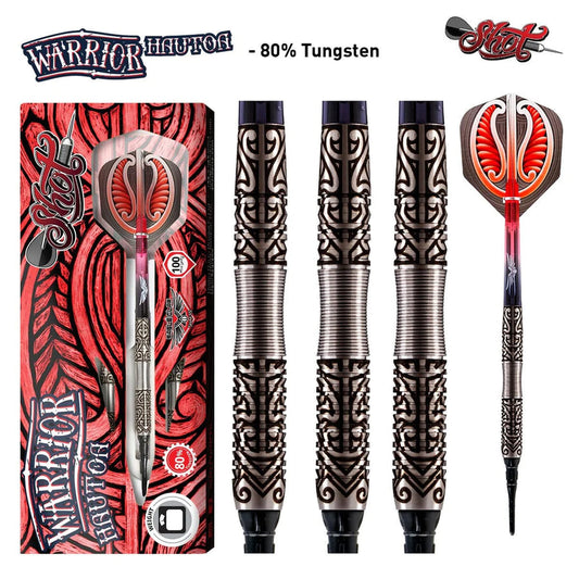 Warrior Hautoa Soft Tip Dart Set-80% Tungsten image 