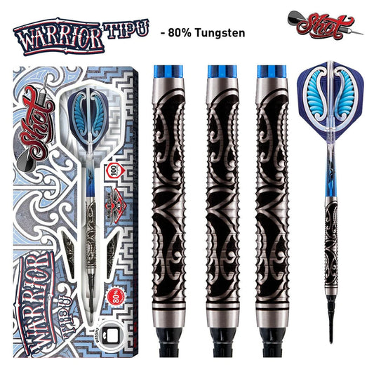 Warrior Tipu Soft Tip Dart Set-80% Tungsten image 