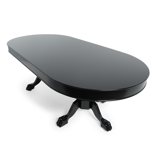 Mahogany & Black Oval dining top (Rockwell, Elite, Elite Alpha) image -  Champion Table Tech 