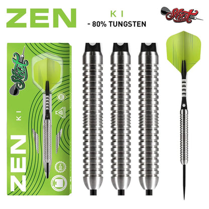 Zen Ki Steel Tip Dart Set-80% Tungsten Barrels image