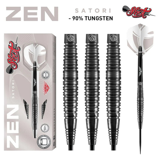 Zen Satori Steel Tip Dart Set-90% Tungsten Barrels image 